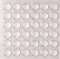 Autocollant protecteur pour meubles et chaises, table en verre, ordinateur portable, tapis antidérapant, patins en caoutchouc de silicone noir adhésifs