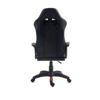 Prix bon marché mobile 360 chaise de jeu d'ordinateur de course réglable en hauteur pivotante blanc et rouge