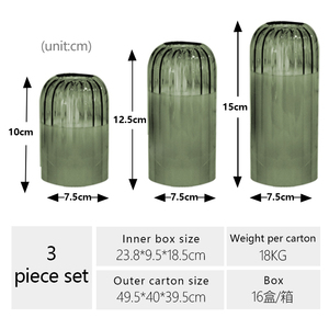 Cao cấp lớn Nến điện nhấp nháy dẫn nến inglass xi lanh lọ thủy tinh sang trọng với Flameless nến ngà từ xa - Product Image 3