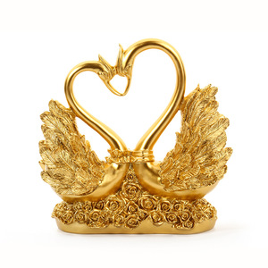 Estatua <span class=keywords><strong>Cisne</strong></span> Resina Pintada a Mano Estilo Nordico Figura Decorativa Hogar Escritorio Coleccionable Regalo Ornamento - Product Image 5