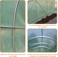 Kit d'acier de serre de plain-pied couverture résistante aux UV de maison de plante extérieure d'intérieur lourde pour le jardinage de légumes