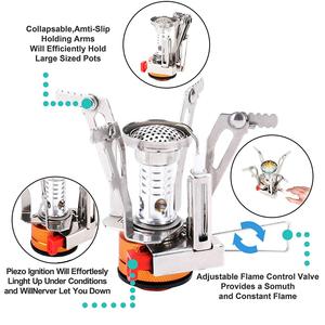 Mini fornello a <span class=keywords><strong>Gas</strong></span> portatile a fornello singolo fornello da campeggio in miniatura da Picnic - Product Image 4