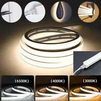 Bande lumineuse LED néon en silicone découpable 10x10mm 3000K Ra90 IP65 étanche, flexible, sans soudure, Plug and Play