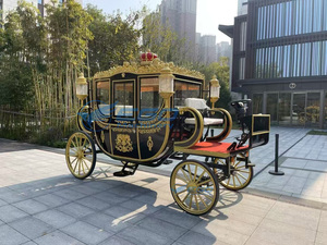 Chariot de tourisme à chevaux haute performance, calèche royale électrique de luxe, calèche de marathon, calèche électrique à chevaux - Product Image 5
