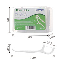 Cure-dents en fil dentaire Joycare DF-032 en polyéthylène, boîte jetable de 50 pièces, saveur menthe