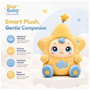 Peluche Interattivo per Comprendere le Emozioni, Amico dell'Anima, Aiuto per l'Umore, <span class=keywords><strong>Animale</strong></span> di Peluche Coccoloso - Product Image 3