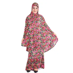 2 Buah/Set Abaya Katun Burqa Warna-warni untuk Wanita