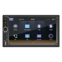 Lancol 7 pouces 2 Din universel voiture pour lecteur DVD FM Radio MP5 HD vidéo DSP prend en charge CarPlay Android Auto USB Mirror Link BT Call