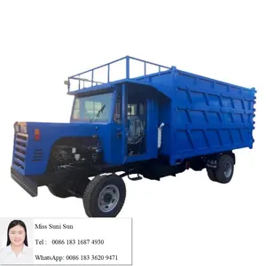 4 륜 구동 농업 디젤 공학 도시 건설 쓰레기 운송화물 운반 덤프 트럭 버킷 트랙터