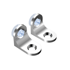 Support d'étagère à ventouse en alliage de zinc, support de tiroir de meuble durable avec ou sans vis - Product Image 1