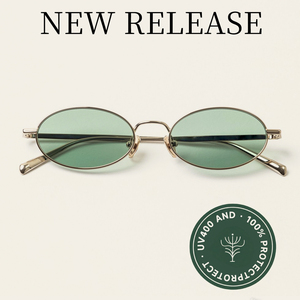 แว่นกันแดด TFB กรอบโลหะทรงรี สำหรับสุภาพสตรีและสุภาพบุรุษ ป้องกันรังสียูวี 400 สไตล์ยุค 90 น้ำหนักเบา คลาสสิก เรโทร วินเทจ หรูหรา เท่ห์ ทันสมัย รุ่นใหม่มาแรง - Product Image 1