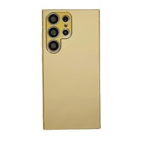 Coque de téléphone portable de luxe antichoc en TPU+PC avec revêtement miroir électroplaqué, style urbain, pour S25 S24 S23 S22 S21 S20 Plus