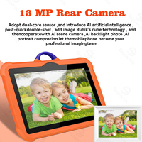 VOCCA Tablet Edukasi Warna-warni Baru 7-Inci HD Quad Core Android 15 8G+128GB Kamera 5MP Wi-Fi USB-C untuk Anak-anak Bermain Game