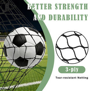 Kit de but de football portable complet, filets de football pliables pour l'entraînement en extérieur, en intérieur, à l'école, dans la cour, jouets sportifs pour enfants - Product Image 4