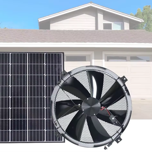 Ventilador <span class=keywords><strong>Solar</strong></span> Inteligente con Motor DC sin Escobillas de 40W, Electrodoméstico para Circulación de Aire, Aspas de 12'', Montaje Ajustable, Cable de 10m - Product Image 2