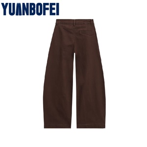 Quần Jean nữ YUANBOFEI kiểu dáng boyfriend cạp cao, ống rộng, 4 túi, họa tiết hoa, chất liệu thoáng khí, dáng rộng, thích hợp cho mùa thu - Product Image 5