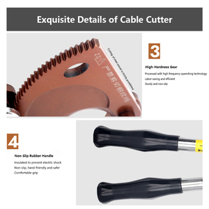 रैचेट केबल कटर J40 J52 j75 j75 J100 मैनुअल गियर स्टील स्ट्रैंड वायर कटर केबल - Product Image 4