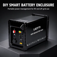 Kit de boîtier de batterie au lithium 24V 300Ah LiFePO4 200Ah 12V avec protection, pour stockage solaire domestique et onduleur, boîtier métallique