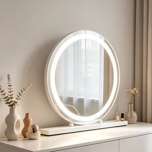 <span class=keywords><strong>Miroir</strong></span> <span class=keywords><strong>de</strong></span> Coiffeuse Professionnel Style Hollywood 20 Pouces <span class=keywords><strong>avec</strong></span> 1x <span class=keywords><strong>Miroir</strong></span> <span class=keywords><strong>et</strong></span> 3 Couleurs d'<span class=keywords><strong>Éclairage</strong></span> LED Dimmables, Rechargeable par USB - Product Image 1