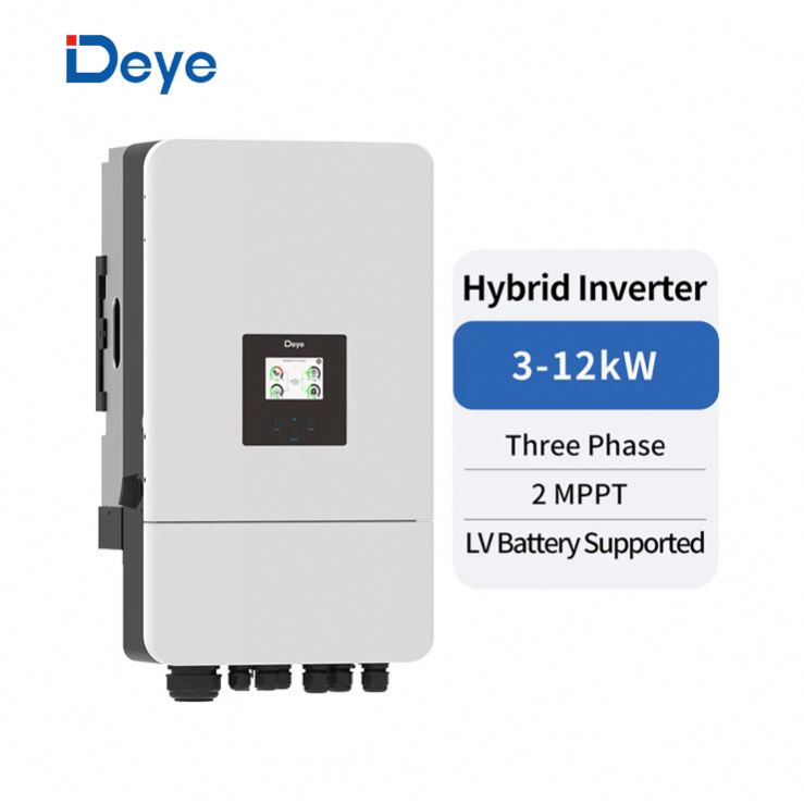 Для домашнего использования Deye SUN-12K-SG05LP3-EU-SM2 3-фазный гибридный солнечный инвертор для кондиционера днем и ночью