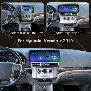 Pantalla Dividida de 12.3 Pulgadas con GPS Integrado y Estéreo para Hyundai Veracruz 2010, Android Auto Portátil, Compatible con Carplay Inalámbrico, Asistencia de Marcha Atrás - Product Image 3