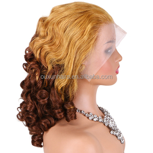Vente en gros 100% HD Lace Front Bob perruque sans colle noir femmes rebondissantes couches perruques brut indien brésilien 100% <span class=keywords><strong>cheveux</strong></span> humains - Product Image 5