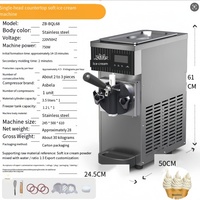 Machine à glace molle et à açaï de table à tête unique 750W pour l'Australie