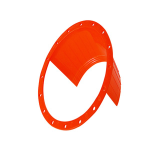 Tuyau d'admission d'air universel en plastique de 6,5 pouces pour modification de voiture, tuyau flexible rouge avec connecteur blanc - Product Image 4