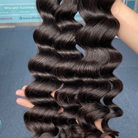 DiLuxe Hair Top brut plus épais, cuticule dessinée, cheveux humains alignés, faisceaux de vague de corps, cheveux non traités, produits chimiques gratuits, vente en gros