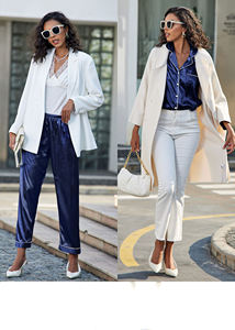 Silk Pajamas for Women Plus Size Satin Nightwear Long Sleeve Silk <strong>Pjs</strong> Set Classic Two Piece Sleep Set - Product Image 3