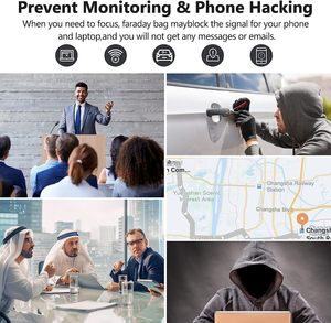 2024 Faraday Túi Tín Hiệu Chặn Túi Điện Thoại Di Động Faraday Lồng Chìa Khóa Xe Chống Thấm Nước Chống Cháy Bức Xạ Bảo Vệ Bìa Trường Hợp - Product Image 6