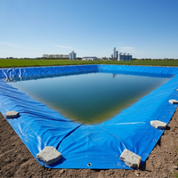 Bâche de bassin agricole robuste en PVC enduit, étanche et anti-fuite pour étangs à poissons et réservoirs