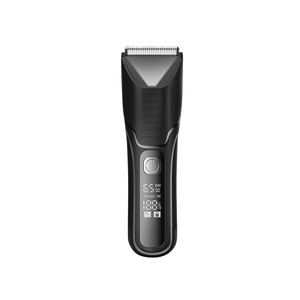 防水セラミック刃、取り外し可能な男性用全身脱毛器、ウェット/ドライ対応、男性用電動陰部トリマー、LEDライト、調整可能なガード付き - Product Image 4