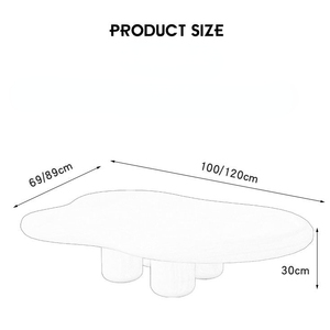 Wohnzimmer Deko Weiß Nordisches Luxus-<span class=keywords><strong>Set</strong></span> Moderne Cloud Cream Couchtische für Zuhause - Product Image 6