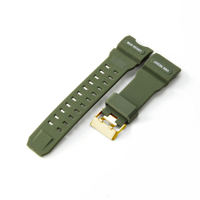Vert militaire - boucle dorée