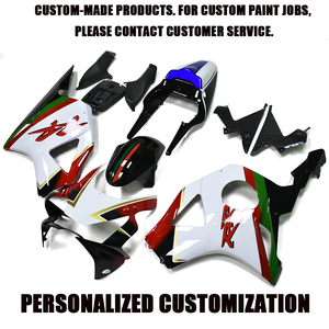 ชุดโครงสร้างตัวถัง ABS แบบไม่ทาสีสำหรับฮอนด้า CBR954RR <span class=keywords><strong>2002</strong></span> 2003 <span class=keywords><strong>CBR</strong></span> 954 <span class=keywords><strong>RR</strong></span> cowling ABS Set ปรับแต่งตามต้องการ - Product Image 2