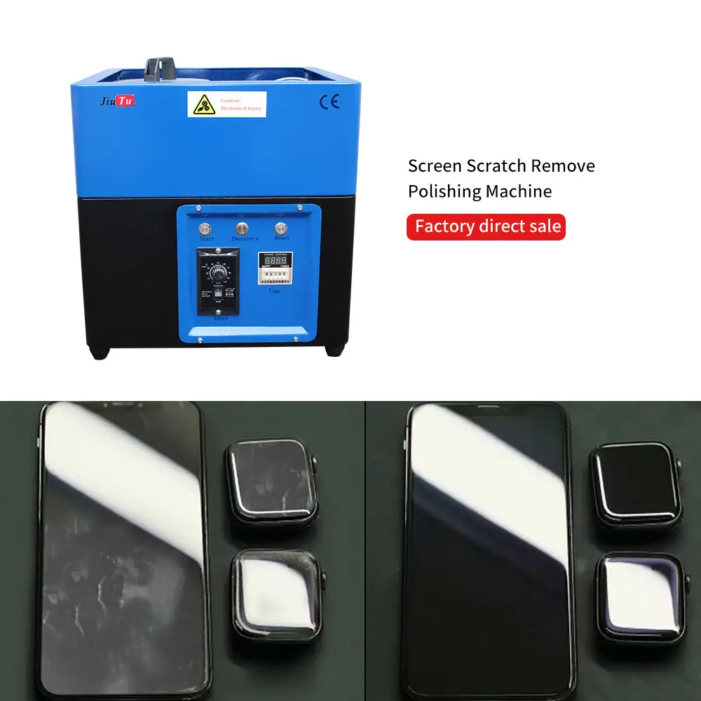 Machine d'élimination des rayures de réparation d'écran LCD pour iPhone 15 Series XR XSMAX Samsung Glass Polishing