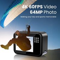 Nieuwe Generatie 4k60fps Wifi Sportcamera 64mp Waterdichte Snorkelcamera Touch Achterscherm Zoom Dubbel Scherm 150 Graden Breed