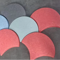 Panneaux acoustiques 3D modernes sur mesure en fibre de polyester 100 % ignifuges, très efficaces pour l'insonorisation des hôtels et des écoles - Vente en gros usine