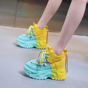 Nouvelles Chaussures Décontractées pour Filles, Style Sportif, à Semelle Épaisse, Respirantes, en Maille, pour Étudiantes, Collection Automne - Product Image 3