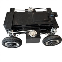 Châssis de robot d'inspection de sécurité Senfar à quatre roues avec direction indépendante et système de navigation autonome, charge utile 80 kg