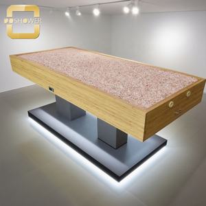 โต๊ะบำบัดความงามพร้อมลิ้นชักเก็บของเตียงนวดสปารักษาดีไซน์ใหม่สุดสร้างสรรค์สำหรับเตียงเกลือสปาสีเขียวที่ใส่สบาย - Product Image 2