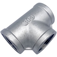 Raccords de tuyauterie en acier inoxydable filetés SS304/316 de 1/2 pouce BSP NPT, en stock, pour l'alimentation en eau