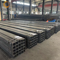 Tube carré en acier doux galvanisé ERW MS de 20x20mm à 400x400mm, tuyau de structure en acier au carbone soudé avec service de découpe