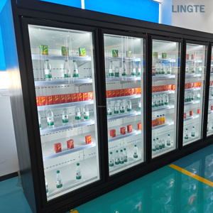 Équipement de réfrigération commerciale de grande capacité, réfrigérateur à boissons <span class=keywords><strong>multi</strong></span>-<span class=keywords><strong>portes</strong></span> télécommandé pour supermarché - Product Image 1