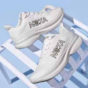 1 1 Nueva moda cómoda transpirable zapatillas de correr para hombre con cordones de alta calidad Venta caliente zapatillas blancas - Product Image 3