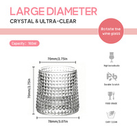 Nouvelles verreries de luxe en cristal pour whisky, verres à whisky Old Fashioned pour bar, vente en gros
