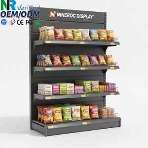 सुपरमार्केट फ्लोर खुदरा पर्यावरण पर्यावरण के अनुकूल पुनर्नवीनीकरण धातु प्रदर्शन लोहे की अलमारियों के लिए रैक आदि - Product Image 2