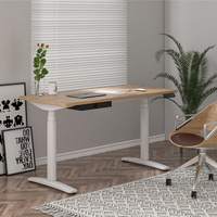 Bureau debout réglable moderne OMNI, cadre de bureau électrique à double moteur, contrôleur de mémoire à bouton-poussoir pour bureau ouvert, montage mural