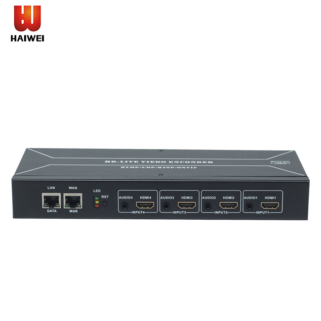 U520S 1080P 60fps H.264 4-Kanal-HDMI-Encoder 2 CH IP-Ausgang Video-Encoder IPTV Youtube Facebook-Streaming-Encoder